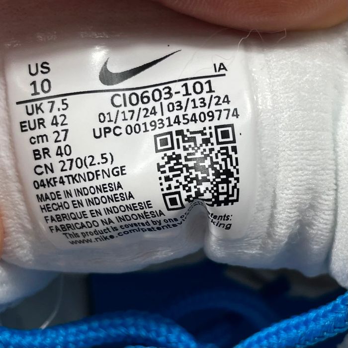 Nike Air Heights « White Photo Blue » pointure 42 - photo numéro 13