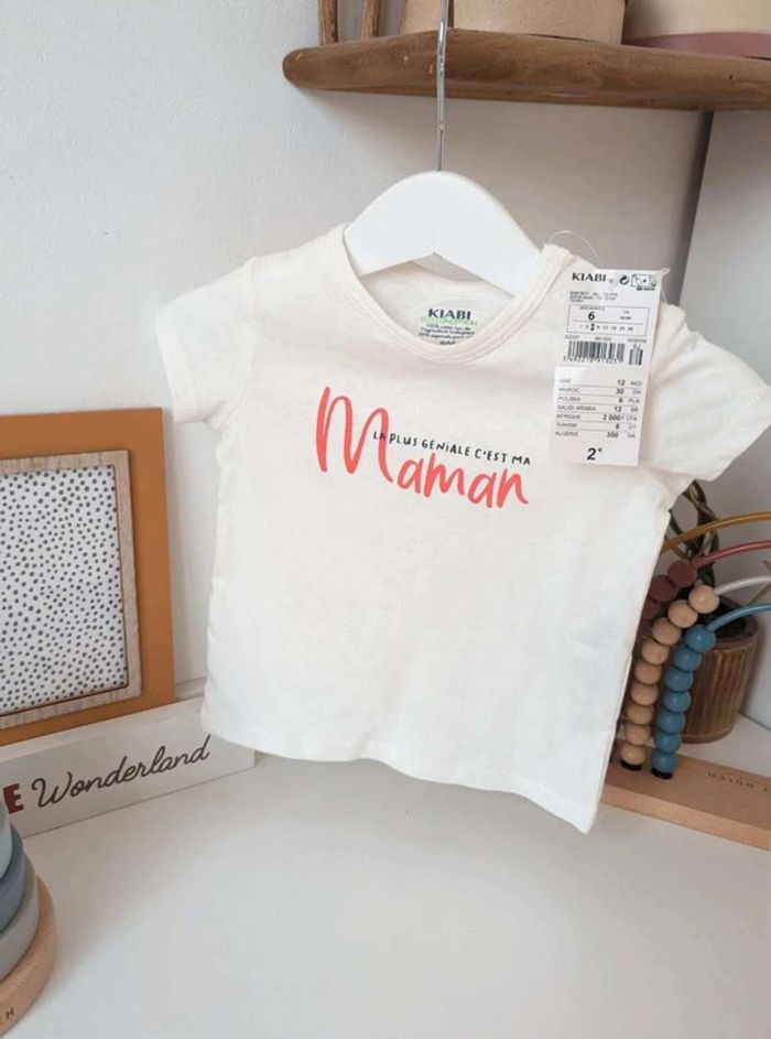 Ensemble pantalon  t-shirt 6mois  maman - photo numéro 3