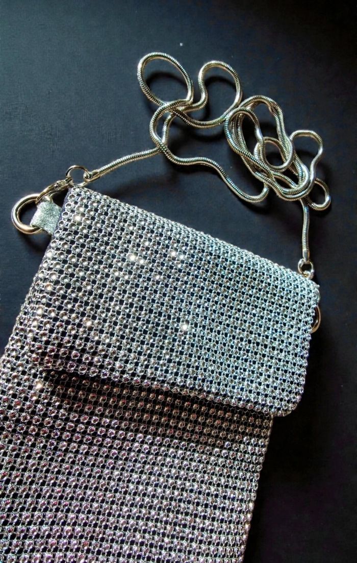 Pochette Strass et argent - photo numéro 3