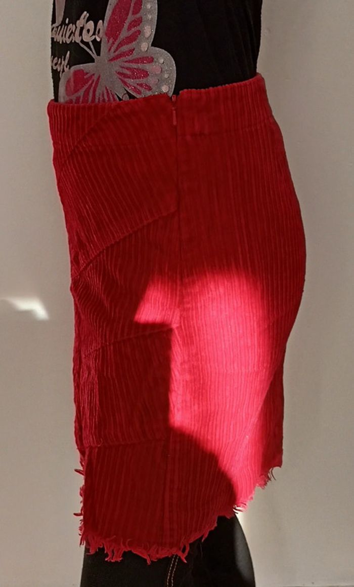 Jupe mi longue velours côtelé 10 ans - photo numéro 4