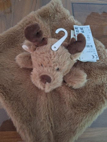 Doudou renne marron tex carrefour