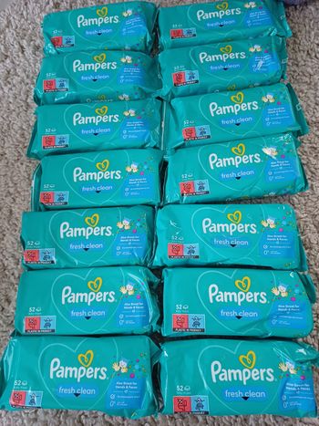 Lot de 14 lingettes pampers