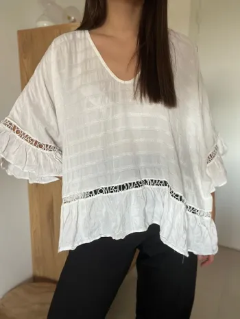 Blouse blanche inscription « amour » Maison Marley