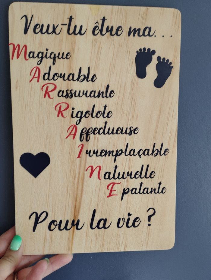 Plaque marraine