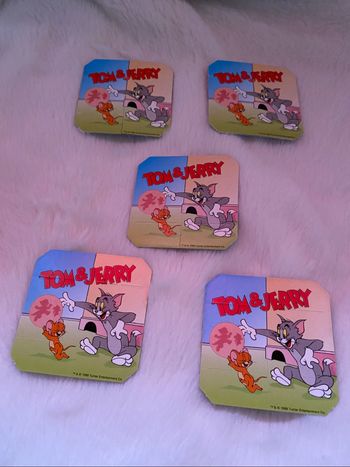 Lot de 5 cartes Tom et Jerry