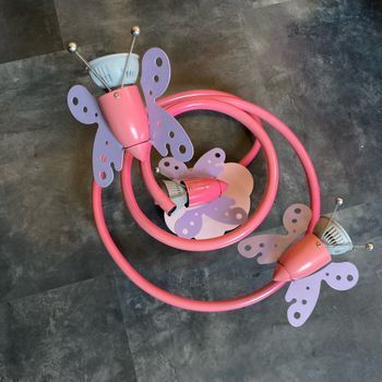 Lustre plafonnier spirale led papillons orientables