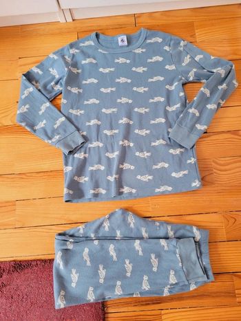 Pyjama Petit Bateau Coton bio 10 ans fille garçon pantalon et haut