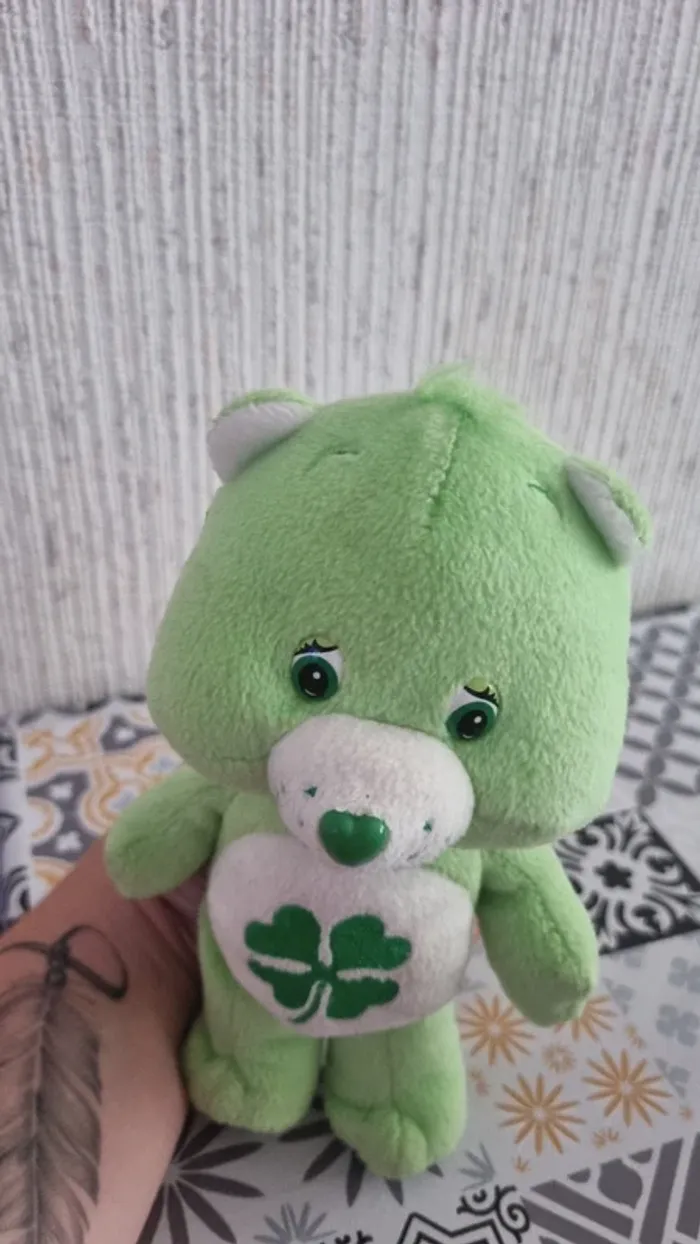 Peluche bisounours vert - photo numéro 7