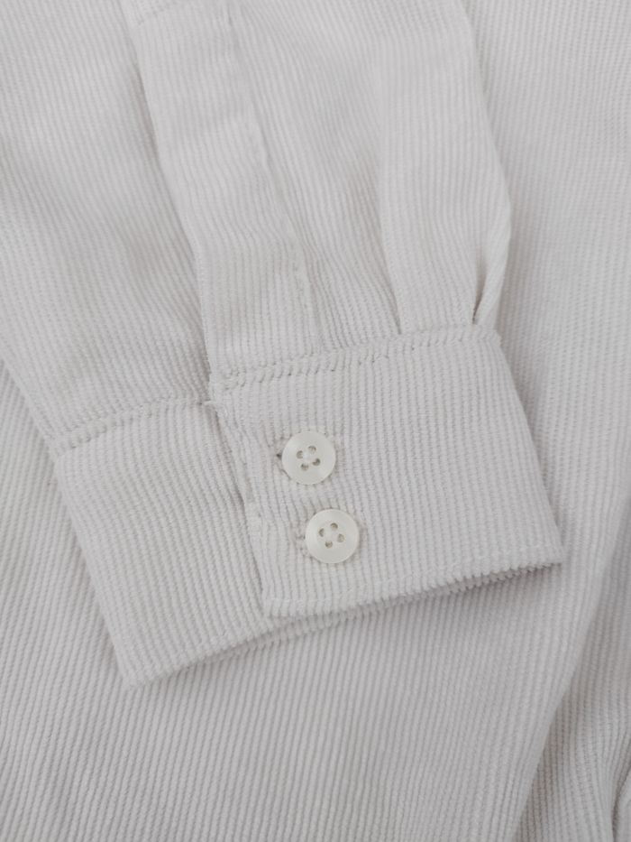 Chemise en velours côtelé oversize crème Esmara T38 - photo numéro 3