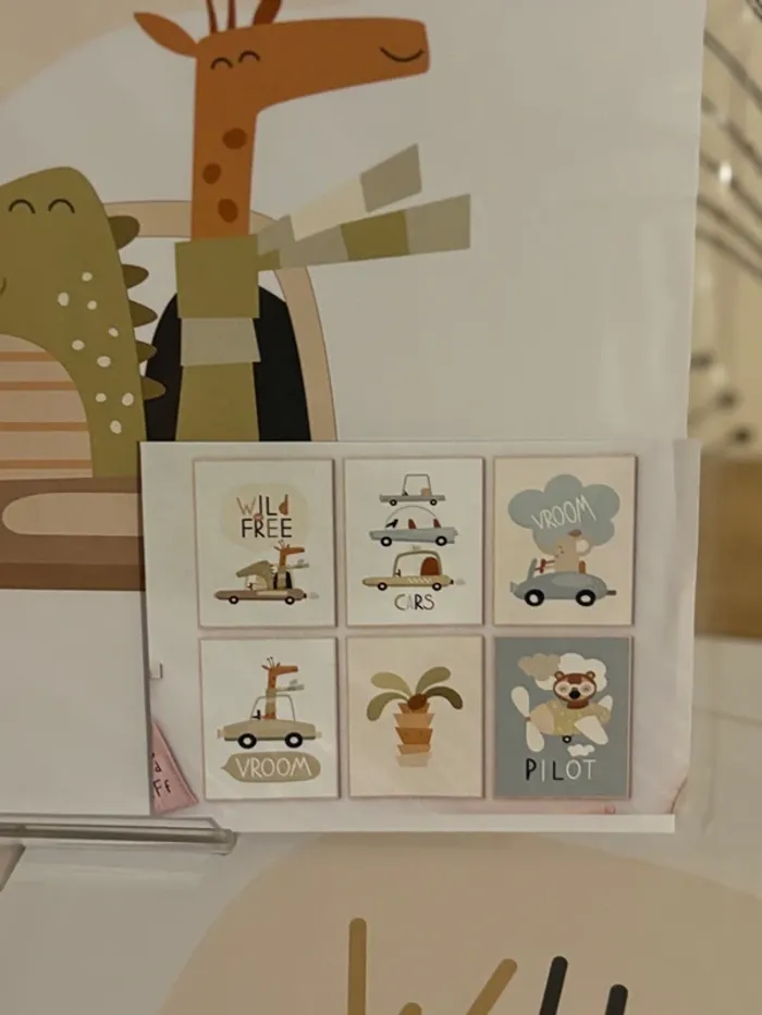 Affiches “Cars & Jungle” pour chambre enfant - photo numéro 2