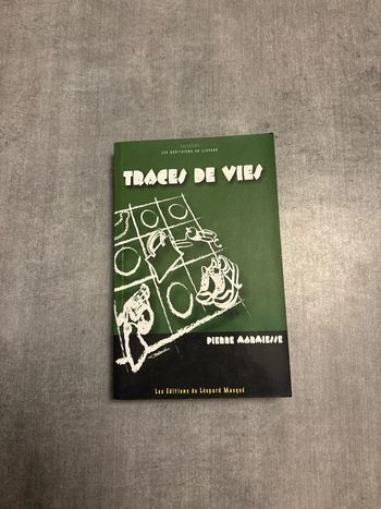 Livre trace de vie