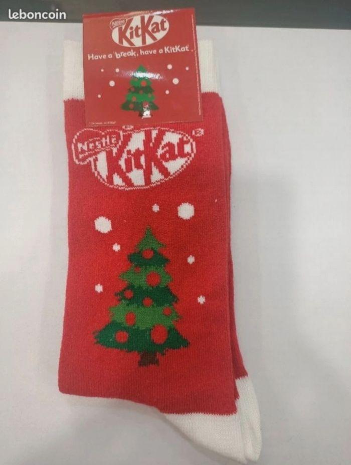 Chaussettes de Noël kit kat neuves