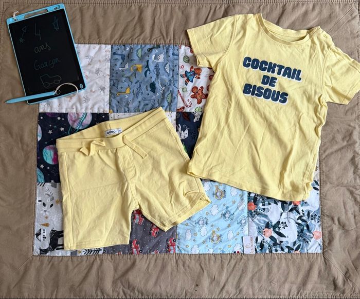 Lot de 3 ensembles complets été Garçon - T4ans - Gémo - photo numéro 2