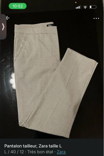 Pantalon classe Zara