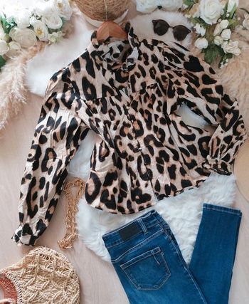 Jolie blouse Leopard taille S H&M