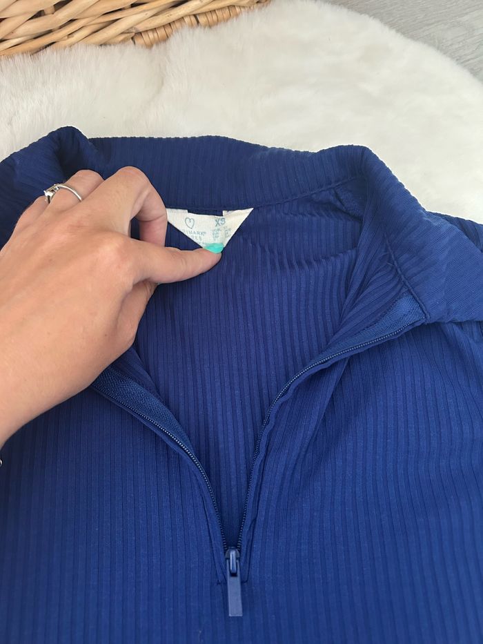 Robe manches longues cintré bleu - photo numéro 3