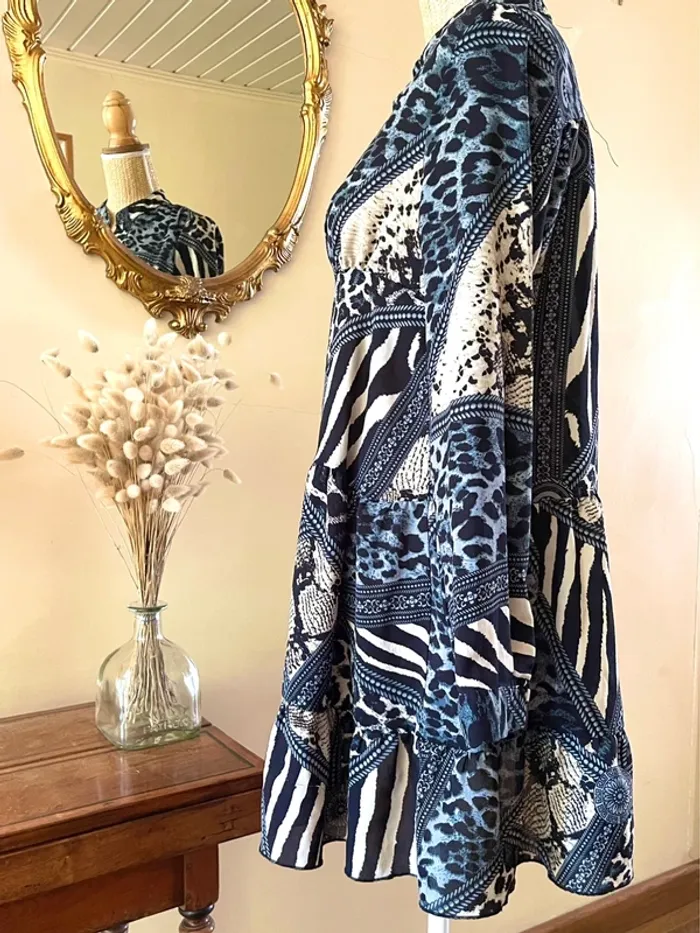 Robe à Motifs Géométriques léopard - Lillie Rose - Taille M/L ** neuf - photo numéro 3