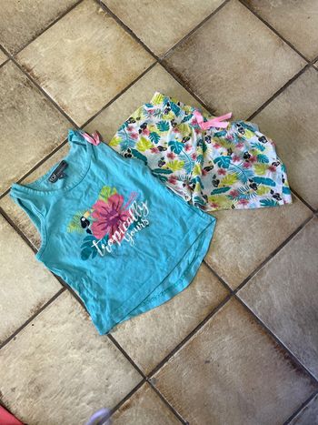 Pyjama été débardeur et short 4 ans