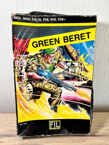 Jeux video vintage rétro ancien ordinateur Thomson FIL , Green beret