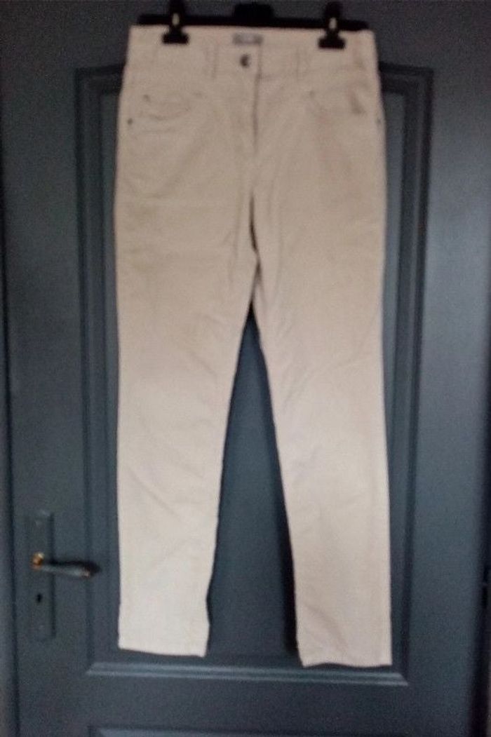 Pantalon skinny velours côtelé marron clair/beige 40/L - C&A