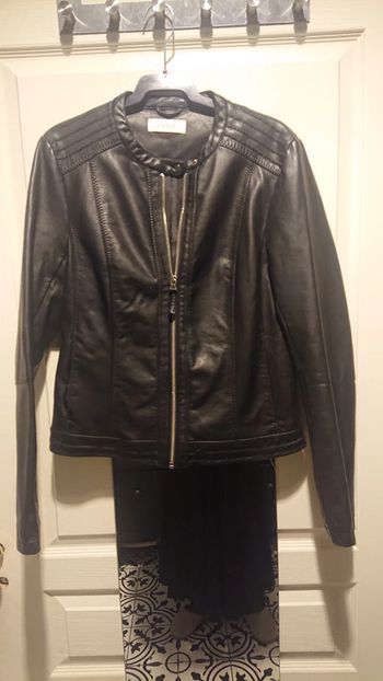 Blouson simili cuir camaieu t 38