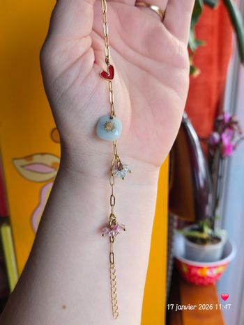 Bracelet en acier inoxydable – Thème naissance fille/garçon