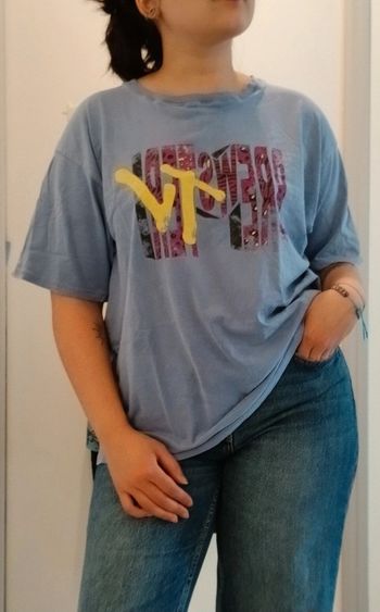 Tee-shirt loose bleu Brewster