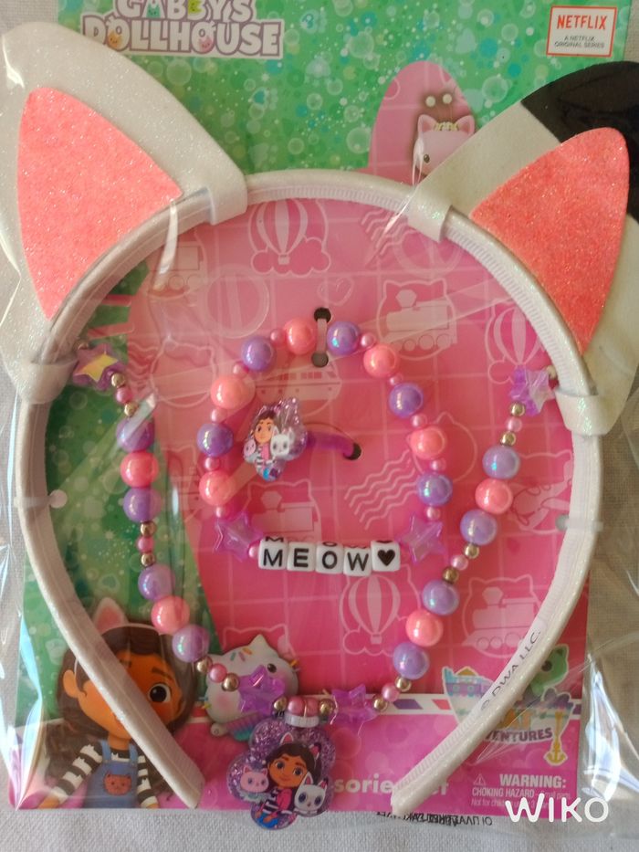 Parures avec serre tête gabby chat - photo numéro 2