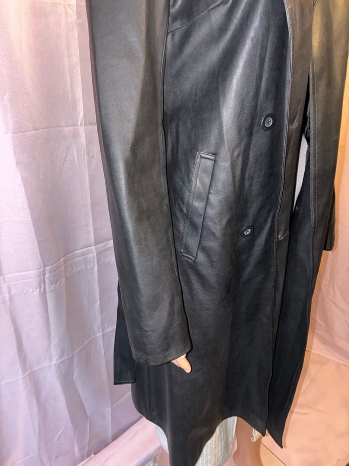 Manteau Long Noir Sinéquanone - Style Trench Coat Élégant ! - photo numéro 2