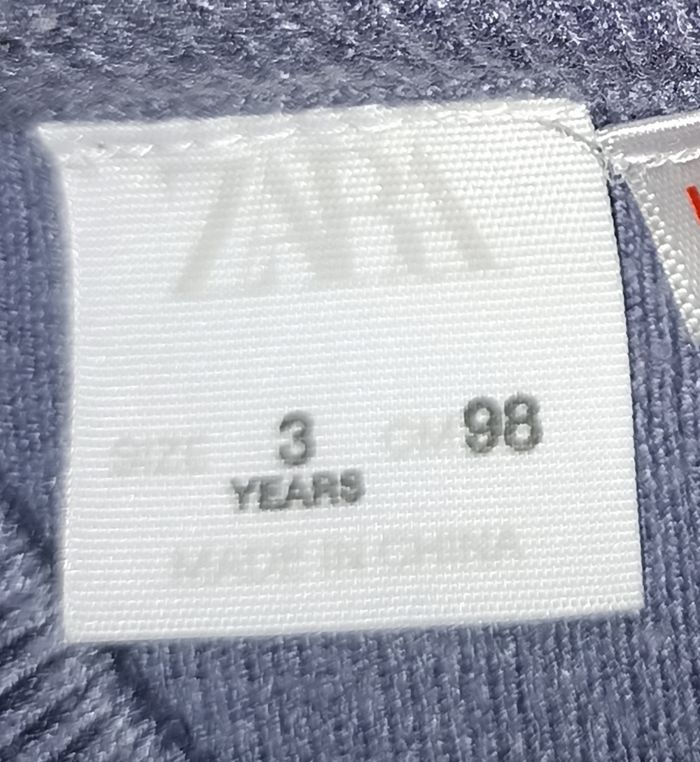 Ensemble Zara Tricot Côtelé Bleu Grisé - Confort & Style pour les 3-4 Ans (98-104 cm) - photo numéro 6