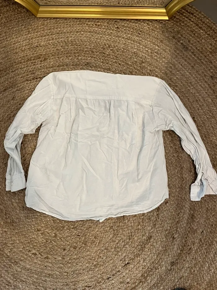 Chemise blanche Stradivarius style lin - photo numéro 4