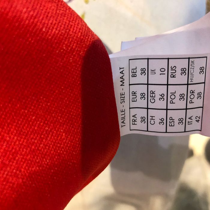 Robe rouge orange Mim taille 38 - photo numéro 8