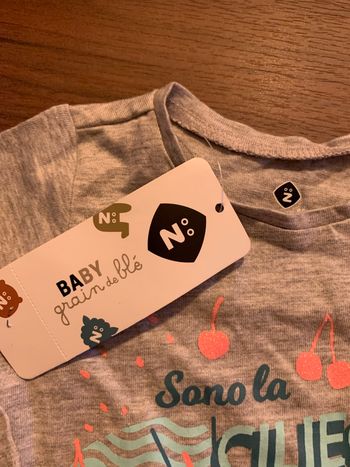 Grain de blé t-shirt 3 mois