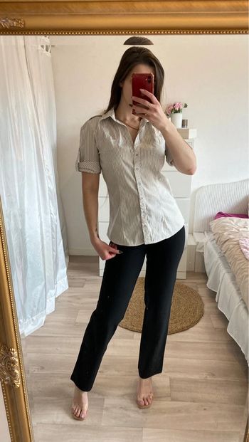 Chemise manche courte à rayures