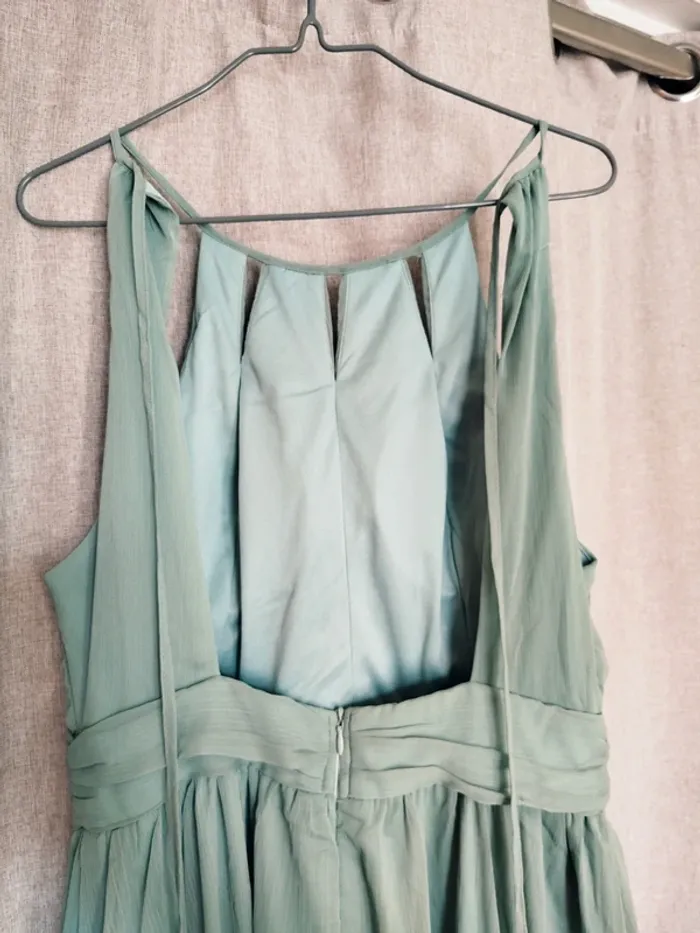 Robe longue femme vert d'eau - photo numéro 10