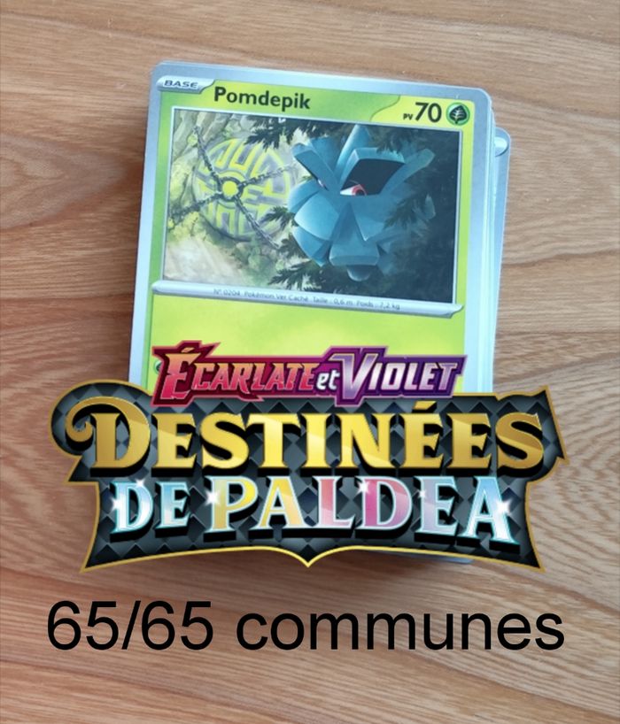 Pokémon destinées de Paldea : lot 65 cartes
