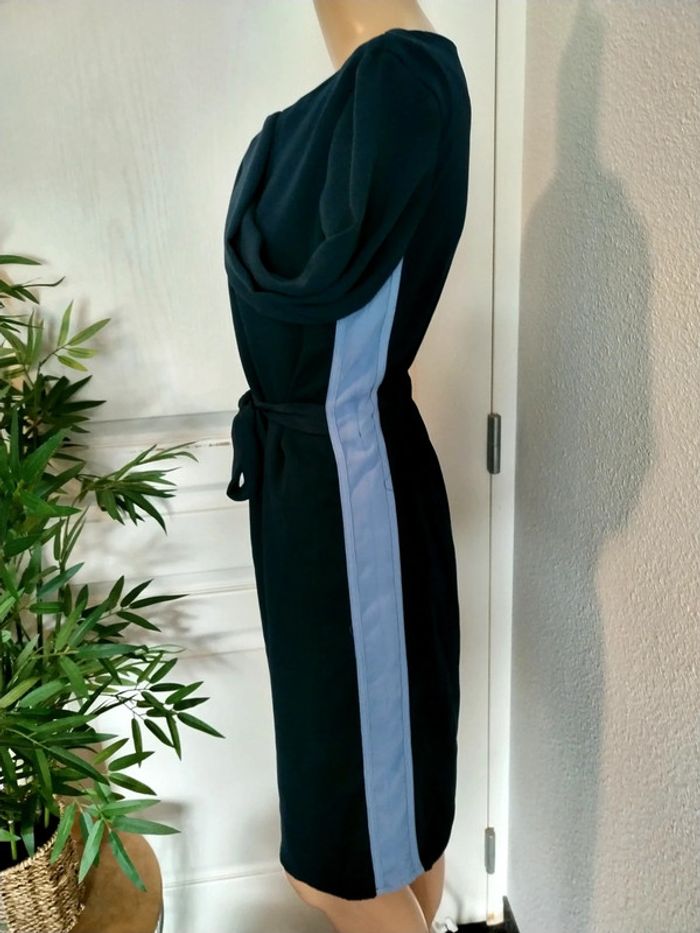 Robe bleue marine reserved taille xs - photo numéro 3