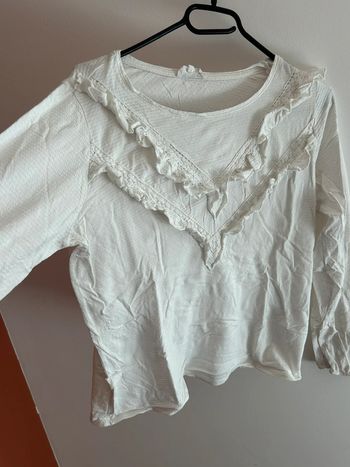 T’shirt manche longue avec froufrou