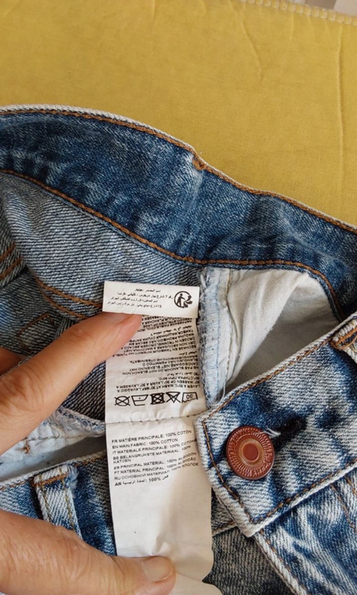 Short en jean brodé fleuri bohème Jennyfer T 36 - photo numéro 6