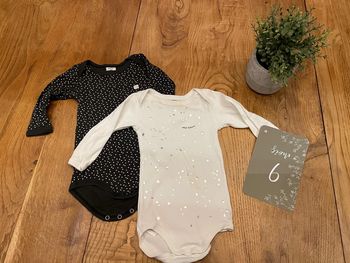 Lot de 2 bodies petit bateau 6 mois