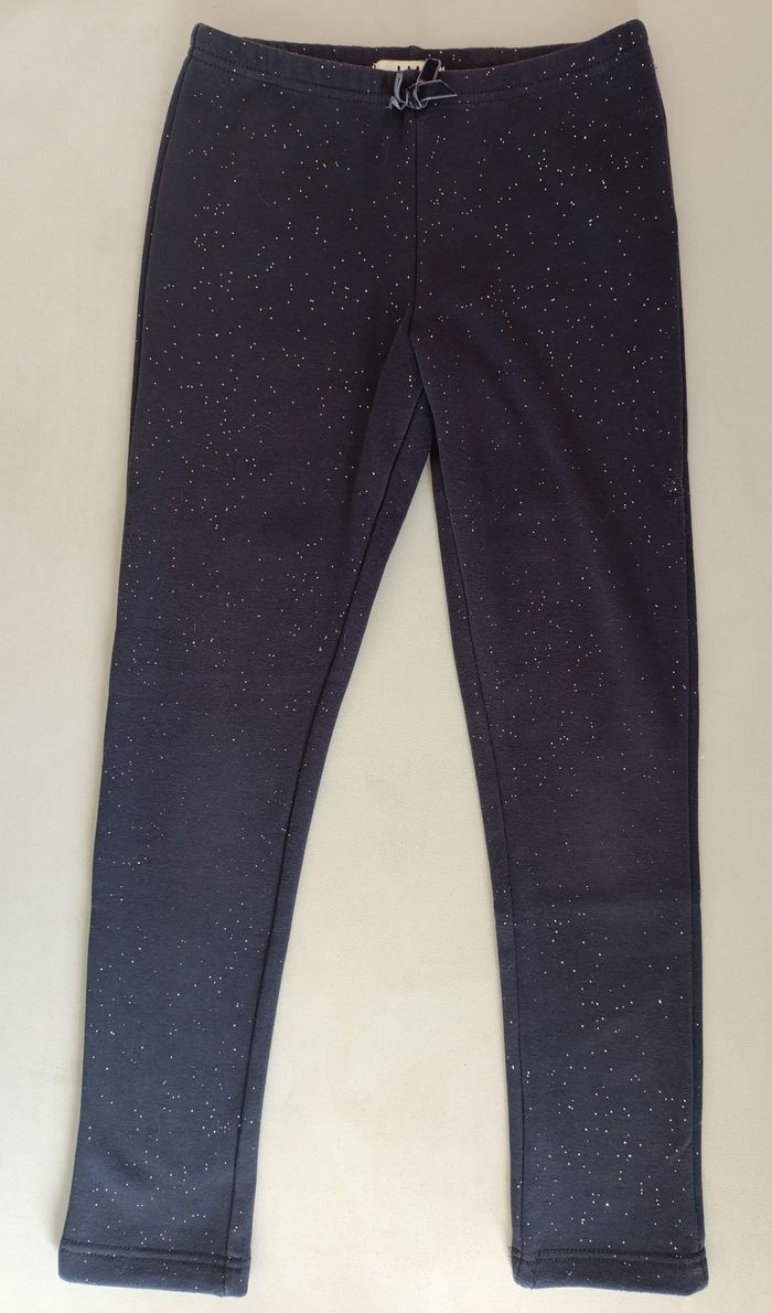 Legging bleu pailleté molletonné 12ans - photo numéro 2