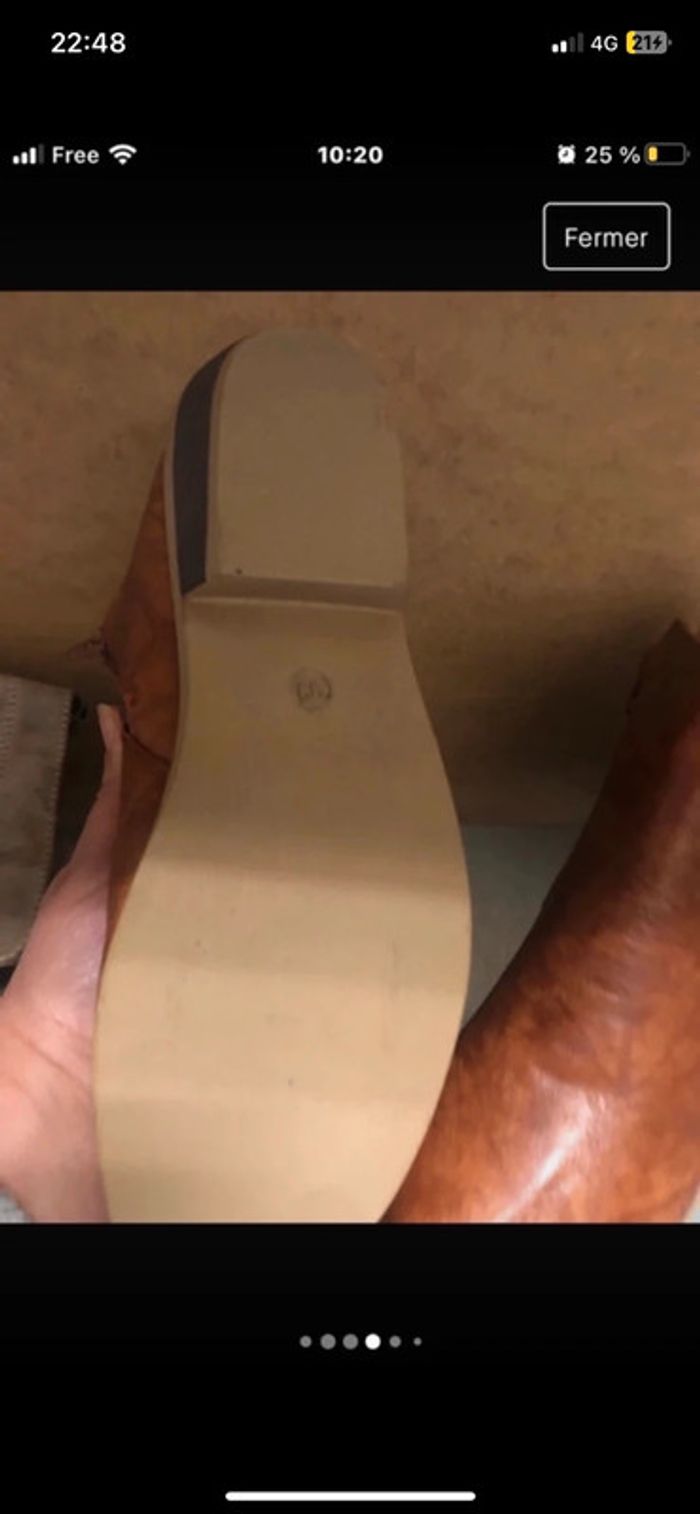 Bottines . Taille 39 - photo numéro 5