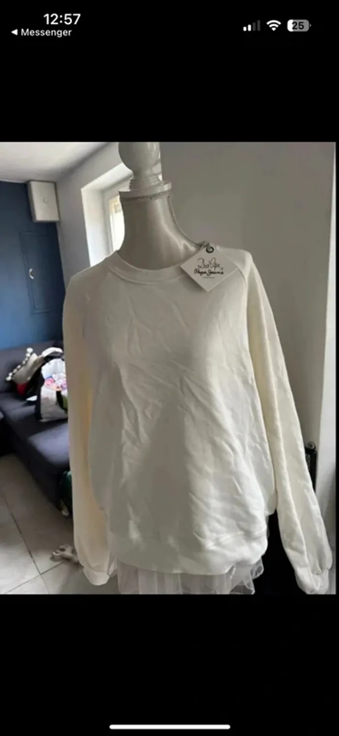 Pull Dua Lipa X pépé jeans neuf taille xs 👚 - photo numéro 3