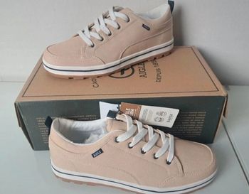 Aigle baskets tennis en toile été homme beige P.42 neuve