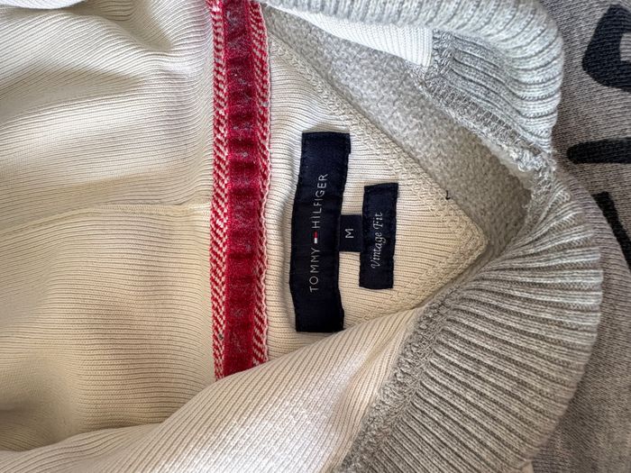 Sweat Tommy Hilfiger à capuche – Couleur gris chiné - Vintage Fit - Taille M - photo numéro 5