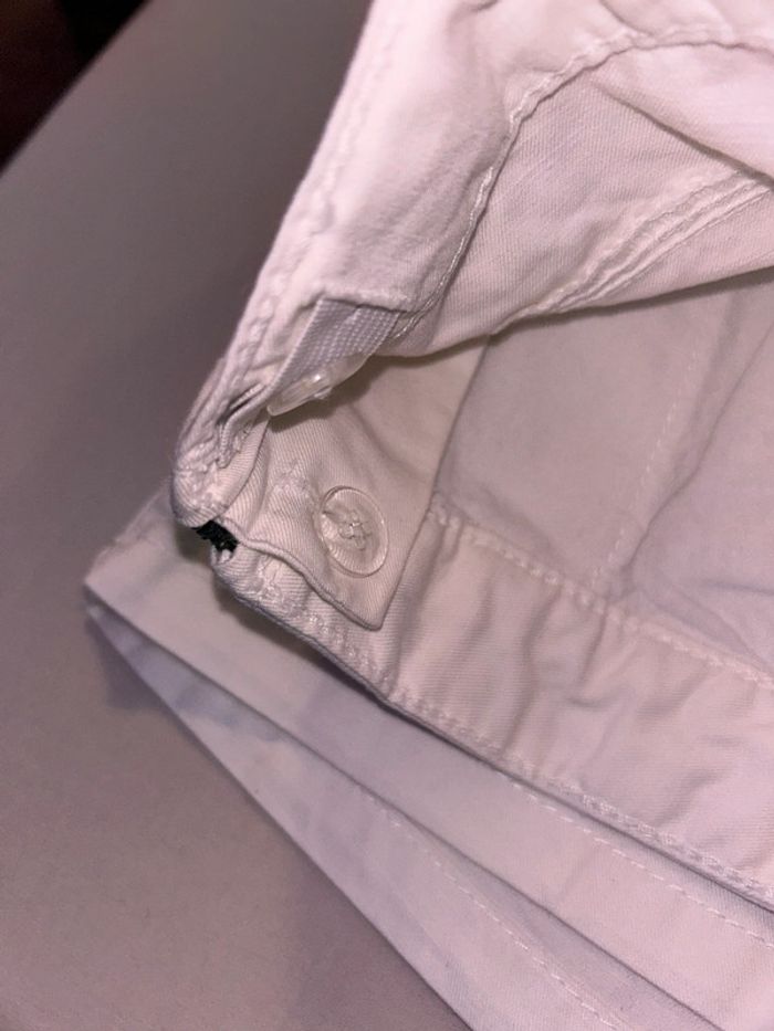 Short ajustable blanc noeud plage vagues - photo numéro 4