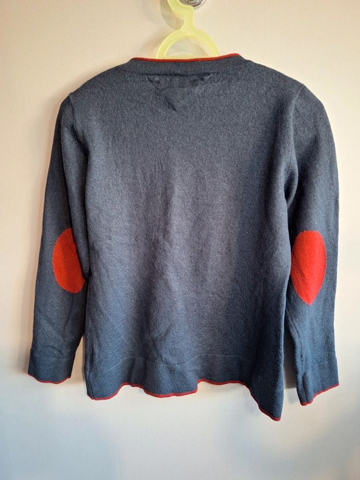 Pull tommy hilfiger femme vintage - taille L - col rond - laine - logo brodé - photo numéro 7