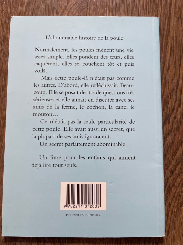 Livre Christian Oster L'abominable histoire de la poule École des loisirs - photo numéro 2