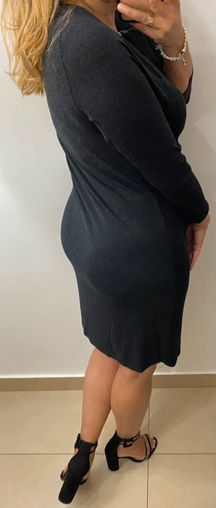 Superbe Robe Noire Ikks Taille 38 - photo numéro 6