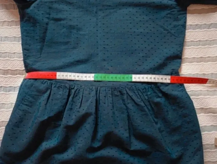 Robe bleu marine Galeries Lafayette t.36, viscose/coton - photo numéro 11